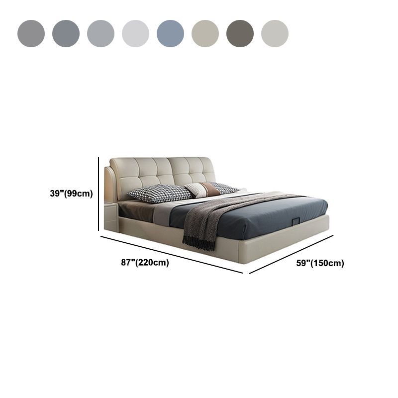 Contemporary Pine Wood Storage with Headboard Lift Up Storage Rectangular Bed Frame