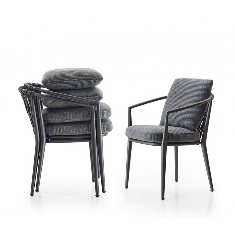 Boho Style 1/7 Pieces Dining Stone Set Rectangle Dining Table Set