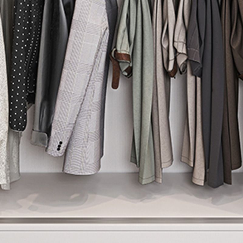 Bedroom Storage Cabinet Coastal Wooden Rectangle Wardrobe Armoire