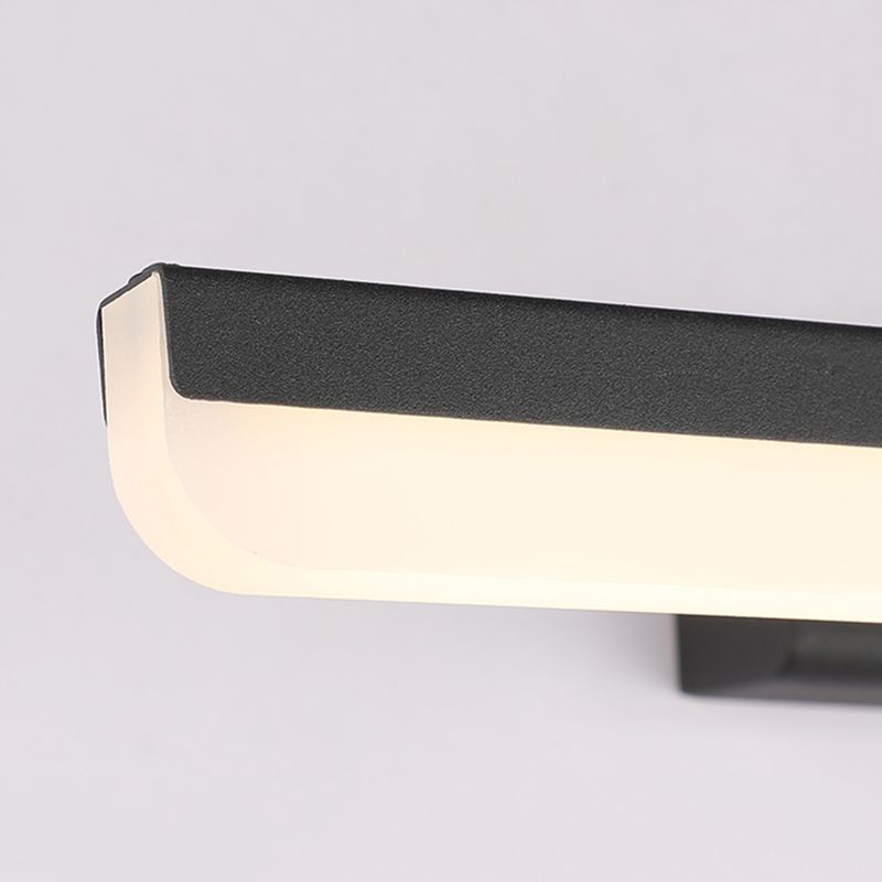 Metall lineare Wandbeleuchtung Vorlagen zeitgenössische LED -Wandleuchte für Badezimmer