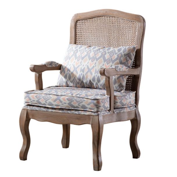 Fauteuil de salle à manger de Style campagnard, chaise à dossier solide avec 4 pieds en bois pour un usage domestique