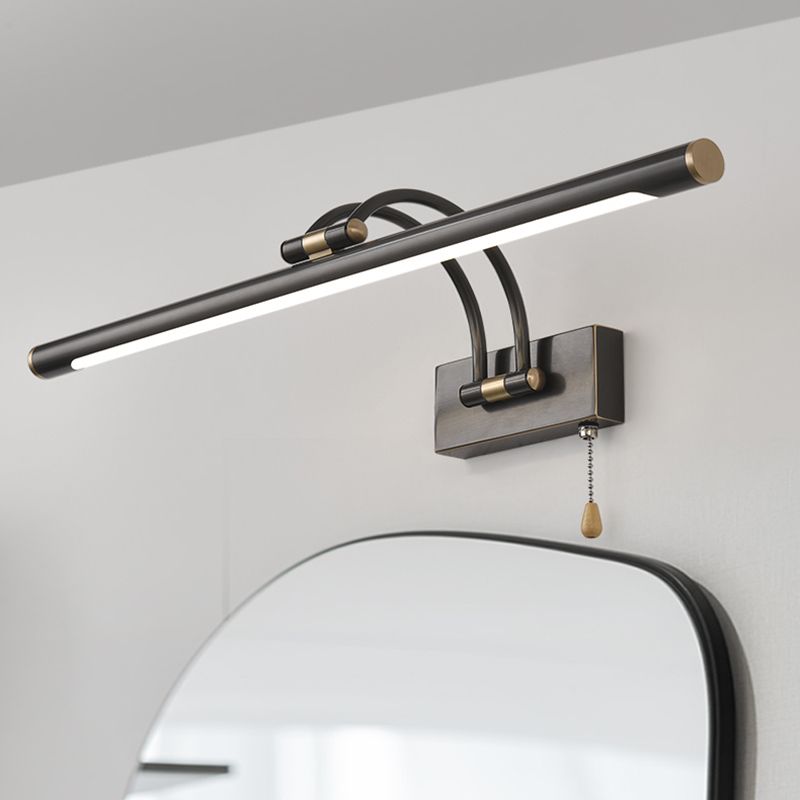 Lampe murale à LED créative moderne Copper linéaire Lumière murale extensible avec une teinte acrylique