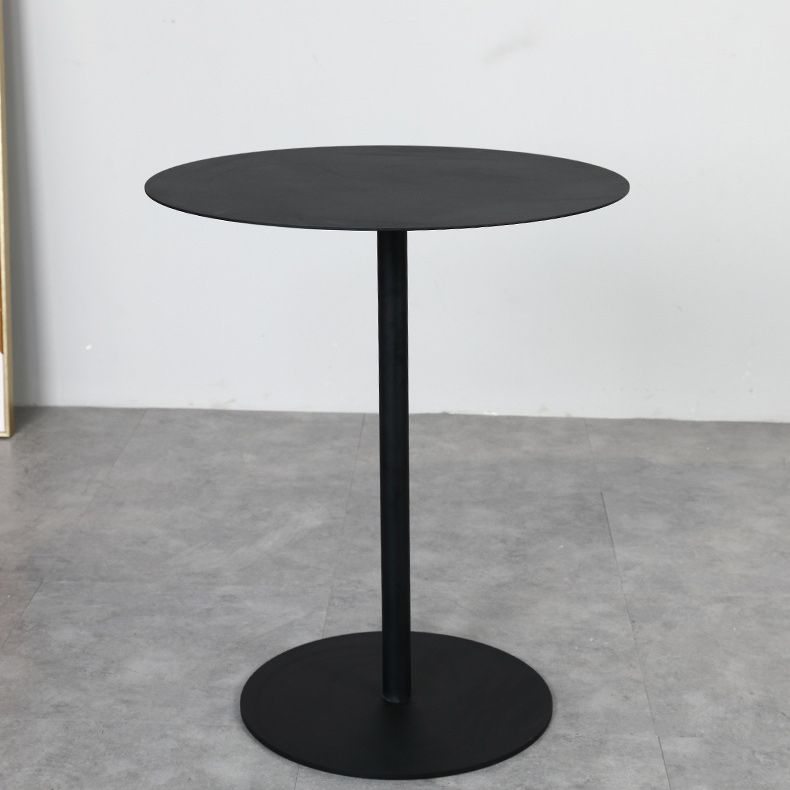 Medieval Modern Style Pedestal Base Round/square Metal Table Black Side Table