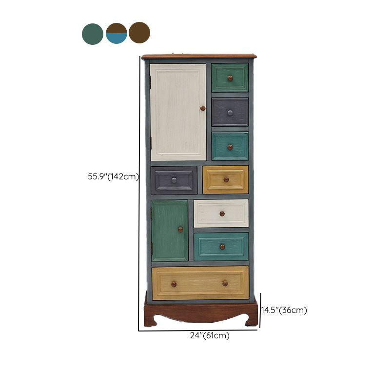 Coastal Storage Chest Dresser Solid Wood Dresser with 8/10/12 Drawers