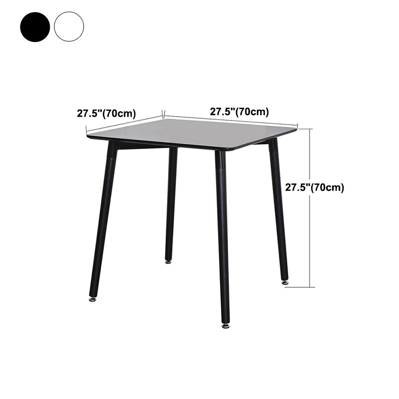 Mesa de comedor de estilo industrial 4 Pats Mesa de comedor con base de madera para uso en el hogar