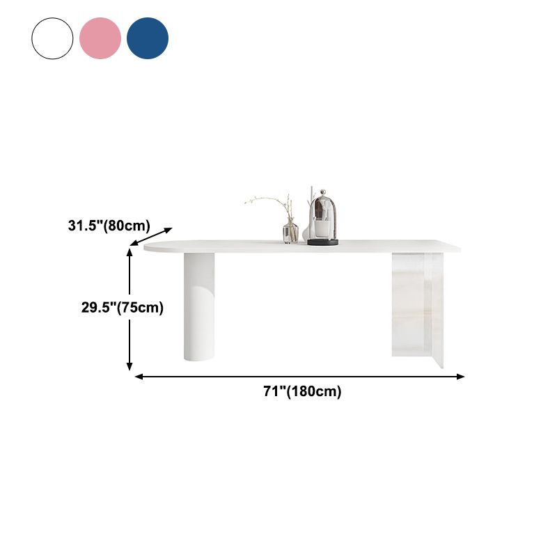 Modern Style Double Pedestal Furniture Pine Solid Wood Dining Room Collection