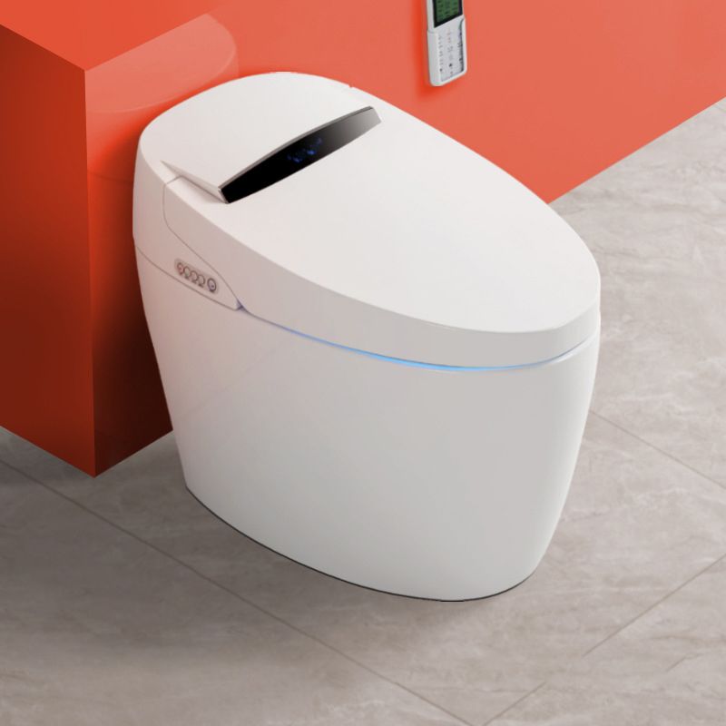 Modern Heated Seat Flush Toilet Floor Mount White Toilet with Toilet Seat