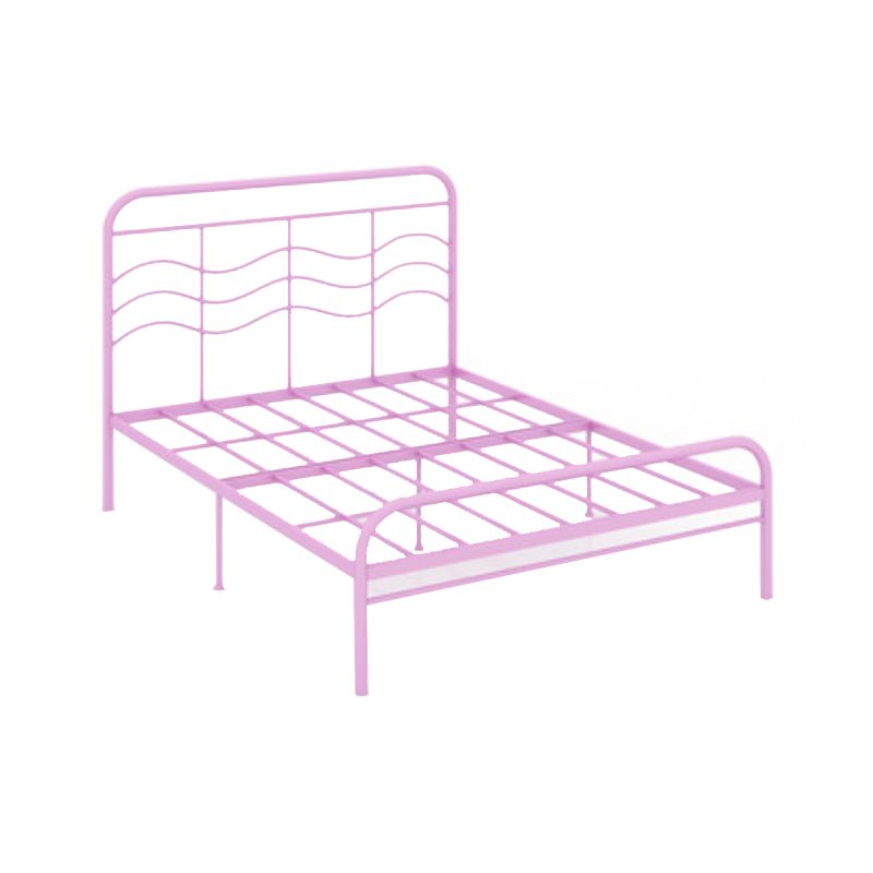 Modern and Contemporary Metal Open-Frame Headboard Princess Bed