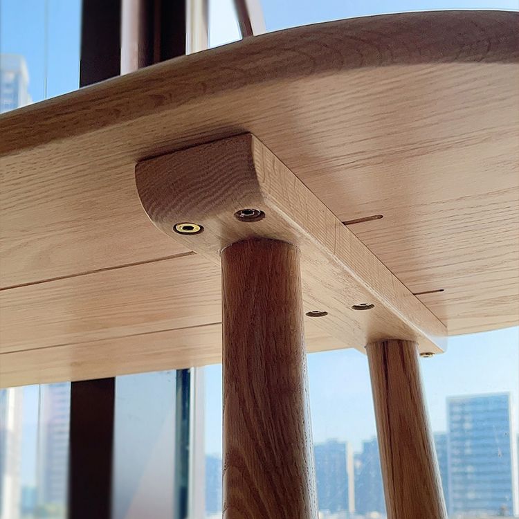 Natural Counter Height Pub Set 1/2/3 Pcs Solid Wood Bar Table and Upholstered Stools