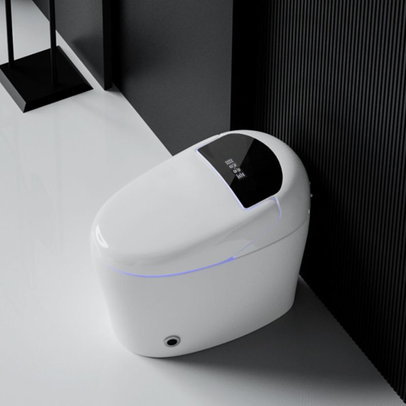 Modern Ceramic Flush Toilet Floor Mounted Toilet Bowl with Seat for Bathroom