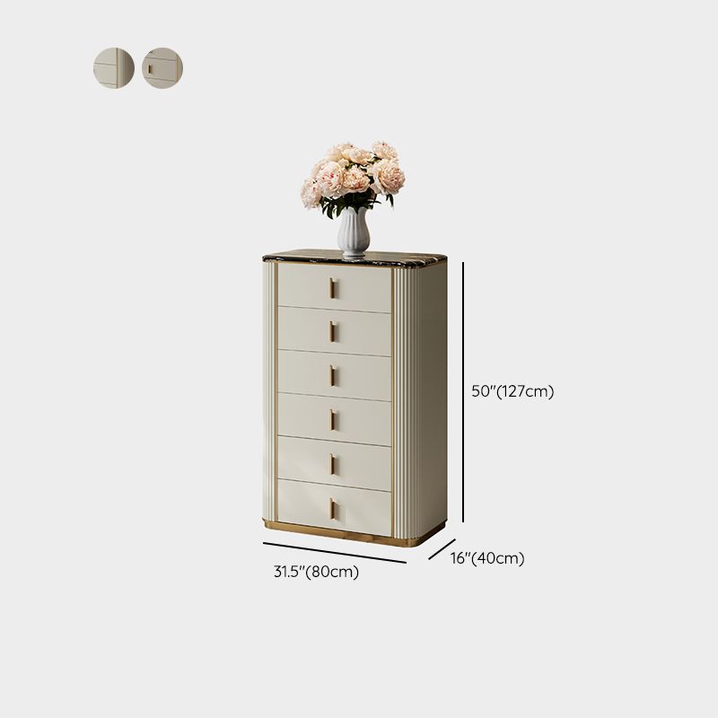Classic Glam Storage Chest Dresser 5/4/6 Drawers Storage Chest , 17.55 Inch Width
