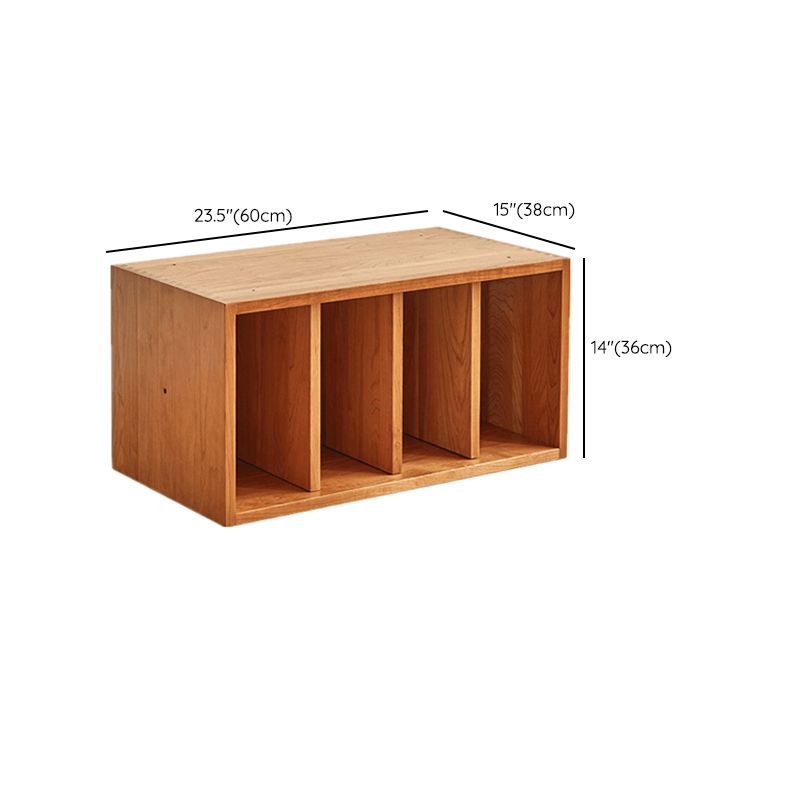 Modern Glass Doors Display Stand Pine Storage Cabinet for Dining Room