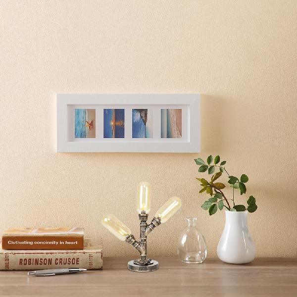 Bronze âgé de 3 ampoules LED LEMPEUR AMBER INDUSTRIE