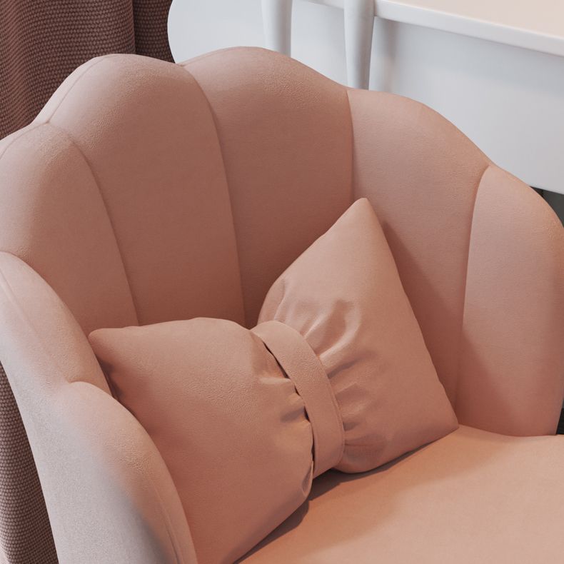Silla lateral de comedor de estilo escandinavo de metal, silla con respaldo sólido sin brazos para el hogar