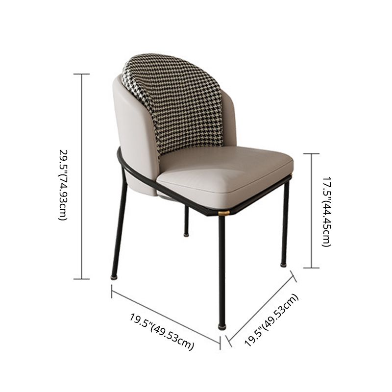 Glam Sintered Stone Dining Room Set Standard Height Metal Leg Dining Set with Round Table