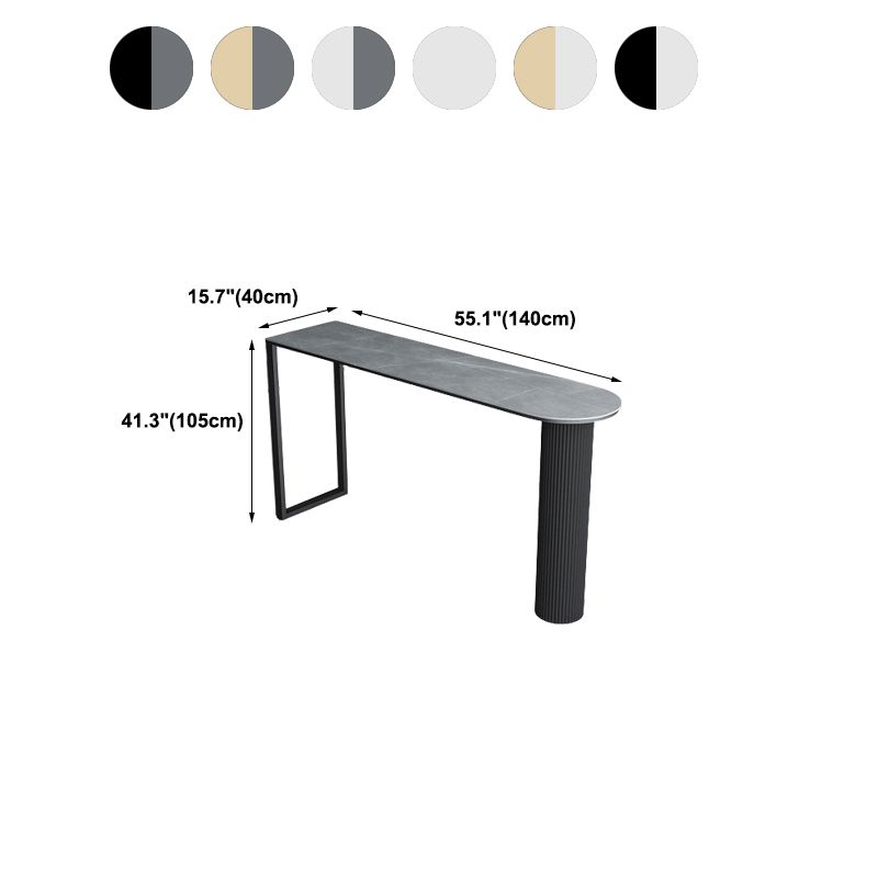 Modern Bar Table Sintered Stone Dining Table for Kitchen Living Room Coffee Room