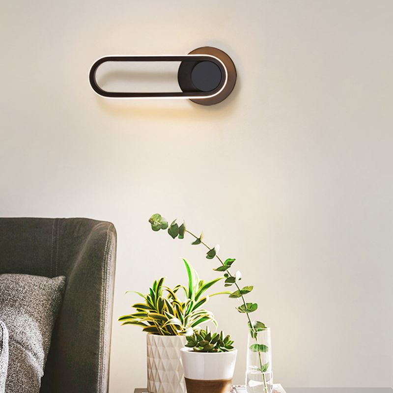 Rotatable LED Wall Lamp Modern Wall Mount Lamp with Silica Gel Shade for Living Room