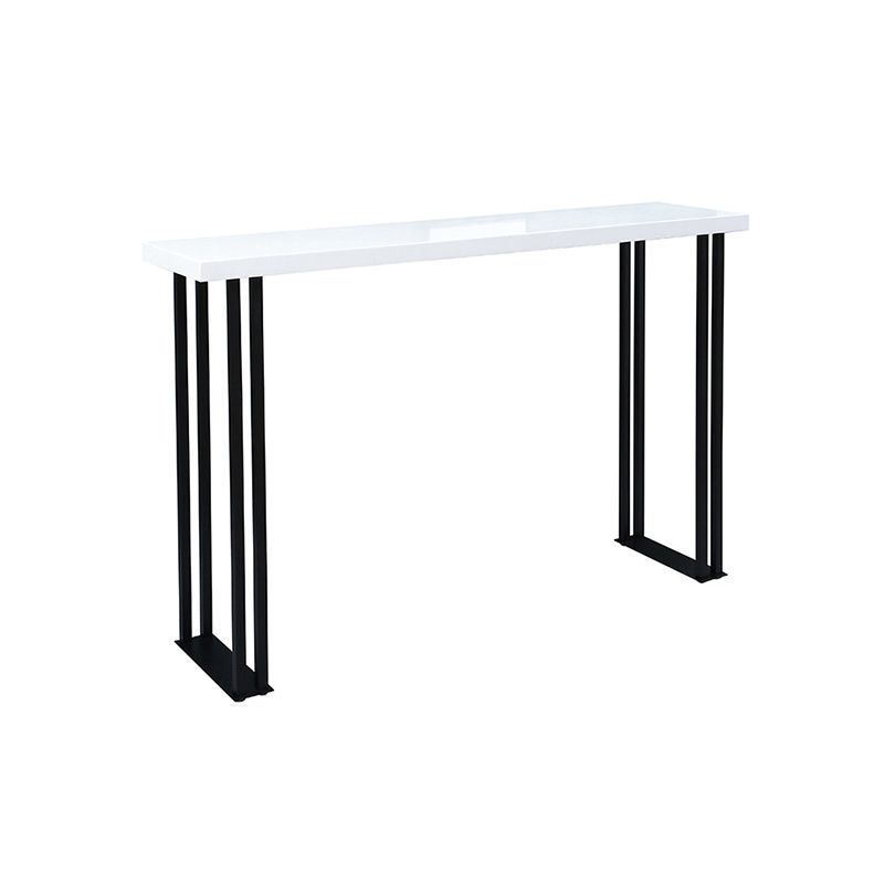 Modern 1/3 Pieces Bar Table Set Rectangle Wood Counter Table with High Stools for Cafe