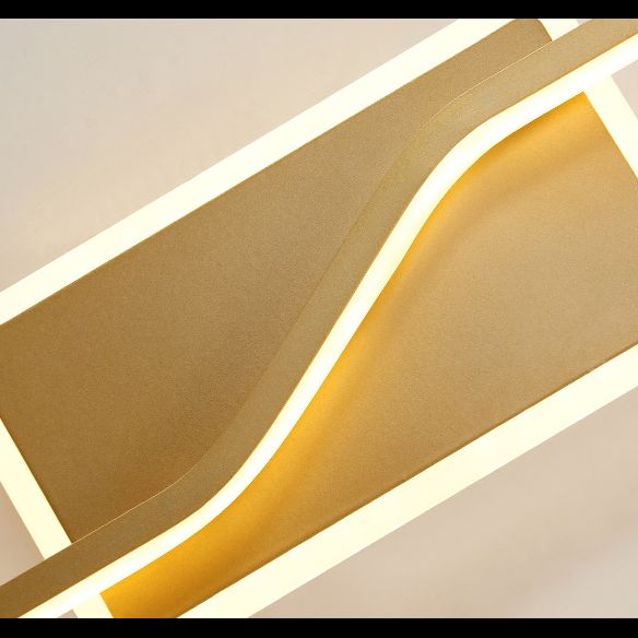 Noordse LED -muurlamp Minimalistische wandbalk Minimalistische wandbalk in gouden afwerking