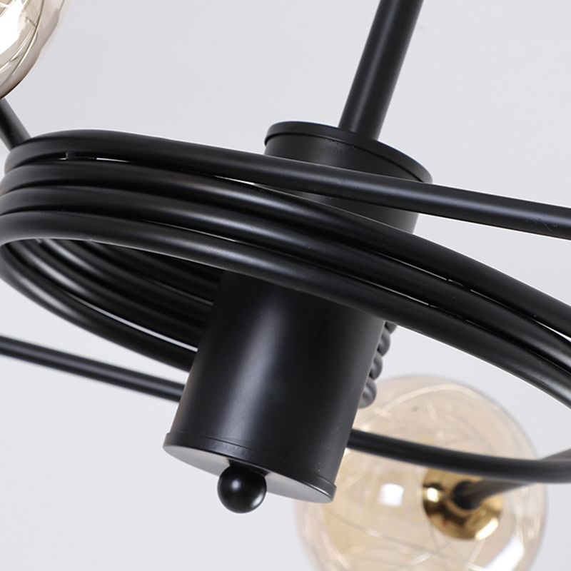 Modern Led Chandeliers Pendant Light Globes Hanging Ceiling Lights Clear Glass