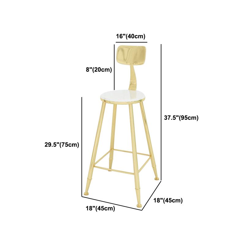 Glam 1/2/3 Pieces Bar Table Set Rectangle Bar Table with High Metal Stools for Home