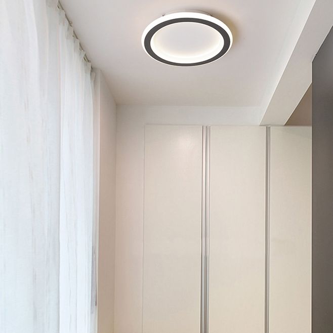 Geometric LED Close to Ceiling Fixtures with Acrylic Shade for Bedroom