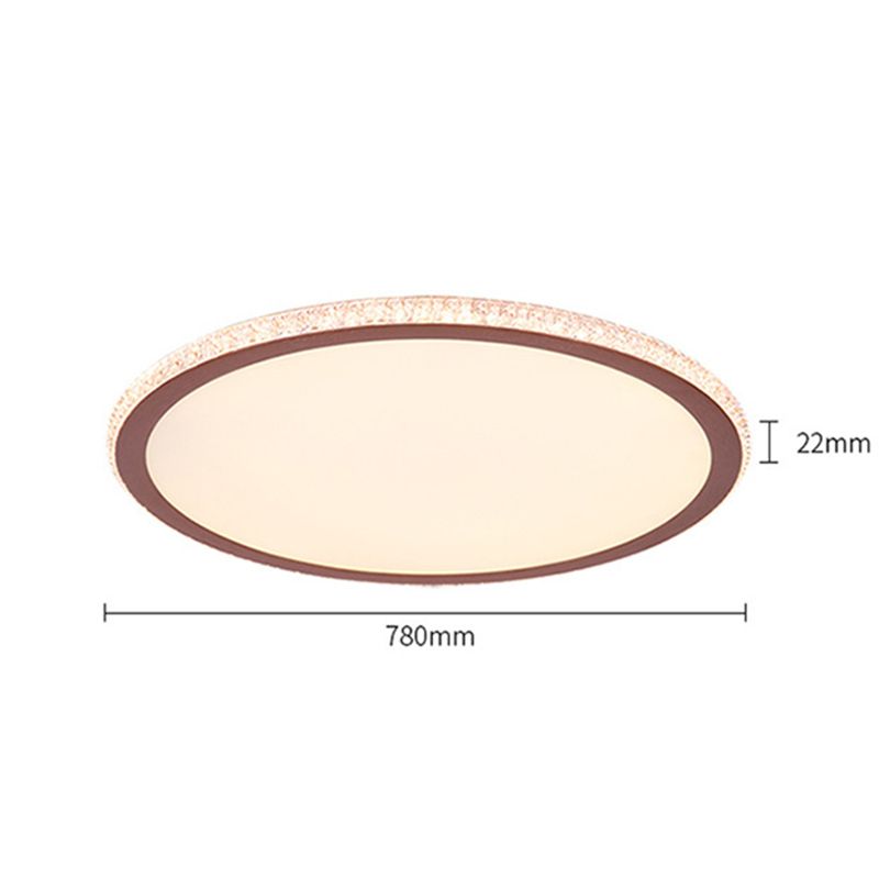 Eenvoudige Disk Shaped Flushmount Verlichting Acryl Slaapkamer Oppervlak Gemonteerd LED Plafond Licht