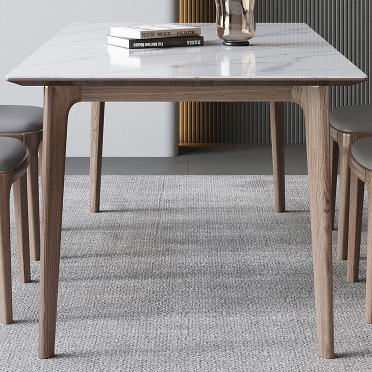 Designer Style Sintered Stone Dining Set Rectangle 1/3/4/5/7 Pieces Dining Area Table Set