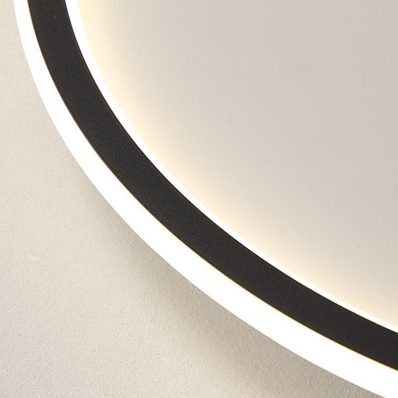 Plafonnier circulaire en métal, LED de style simple, proche du plafonnier