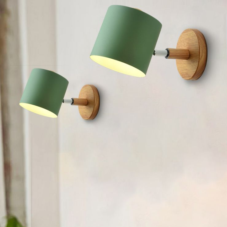 Moderni macaron nordici in stile geometrico con sconde da parete ombre geometrica 1 flione leggero in bianco e nero