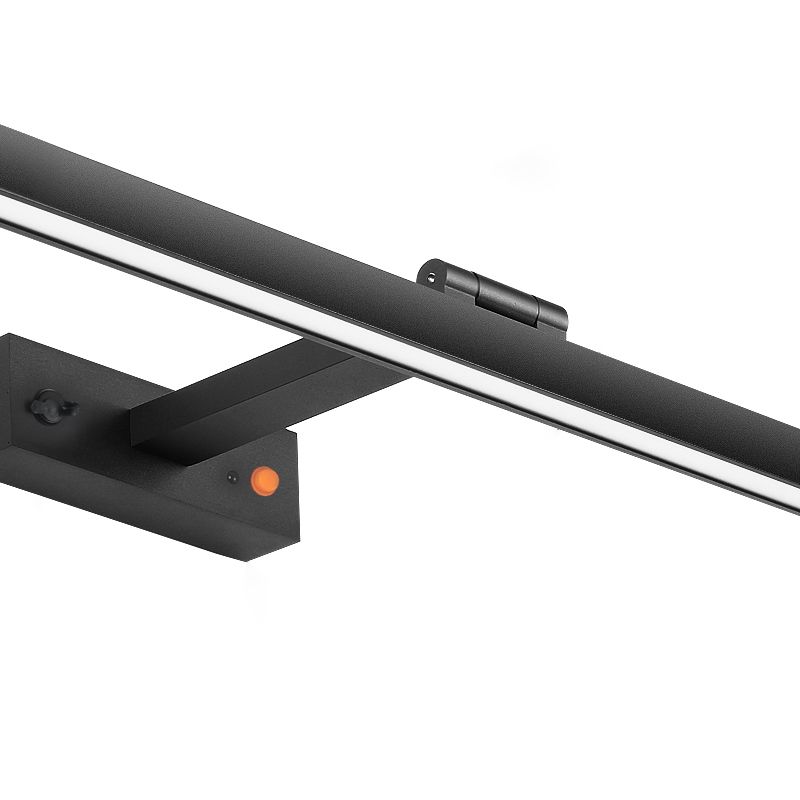 Tonalità lineare a 1 luci luci a parete sconce moderna sfogliare l'illuminazione murale in nero