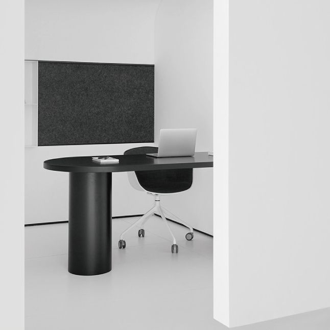 Freeform Solid Wood Dining Table Contemporary Dining Table for Kitchen