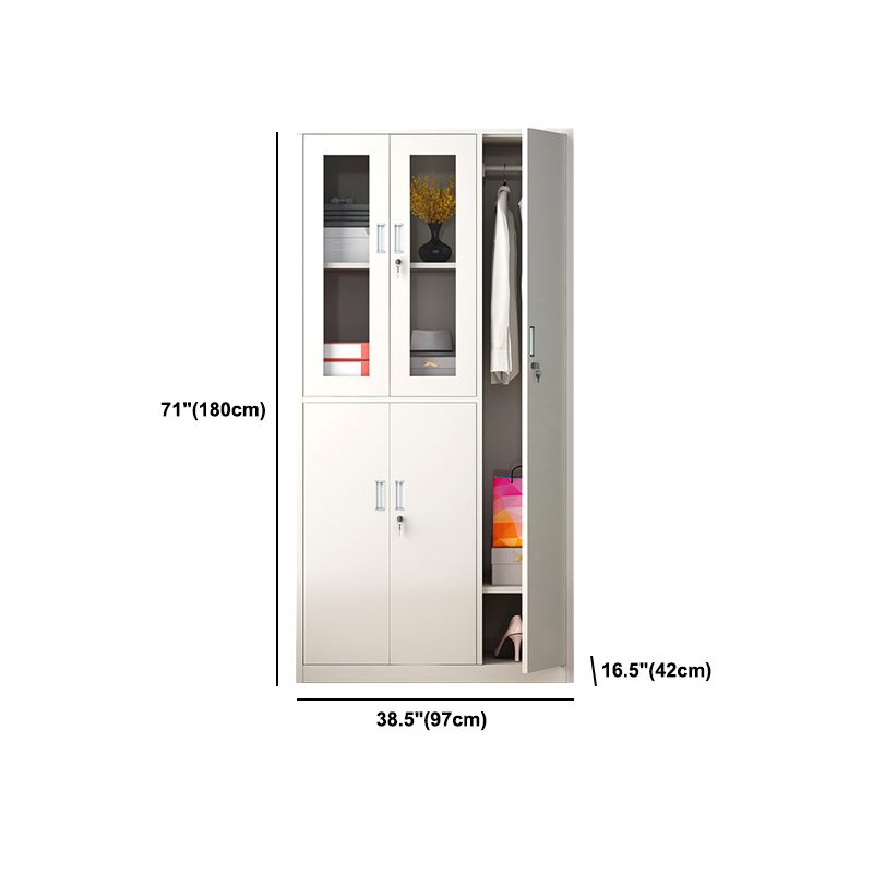 Contemporary Storage Cabinet Hinged Wardrobe Cabinet for Home