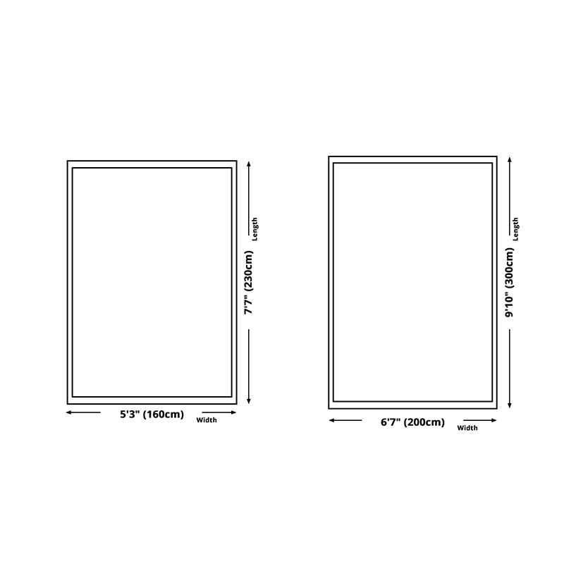 Simplicity Carpet Polyster Trendy Contrast Panel Indoor Rug Stain Resistant Area Rug for Living Room