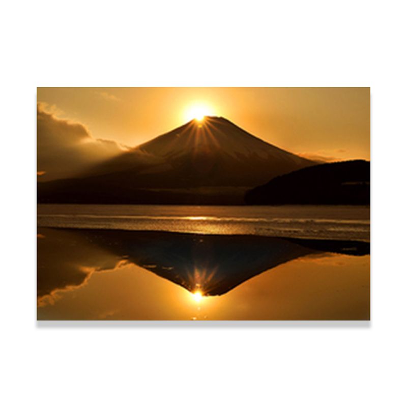 Landscape Wall Art Print Dark Color Minimalist Wrapped Canvas for Living Room, Multiple Sizes