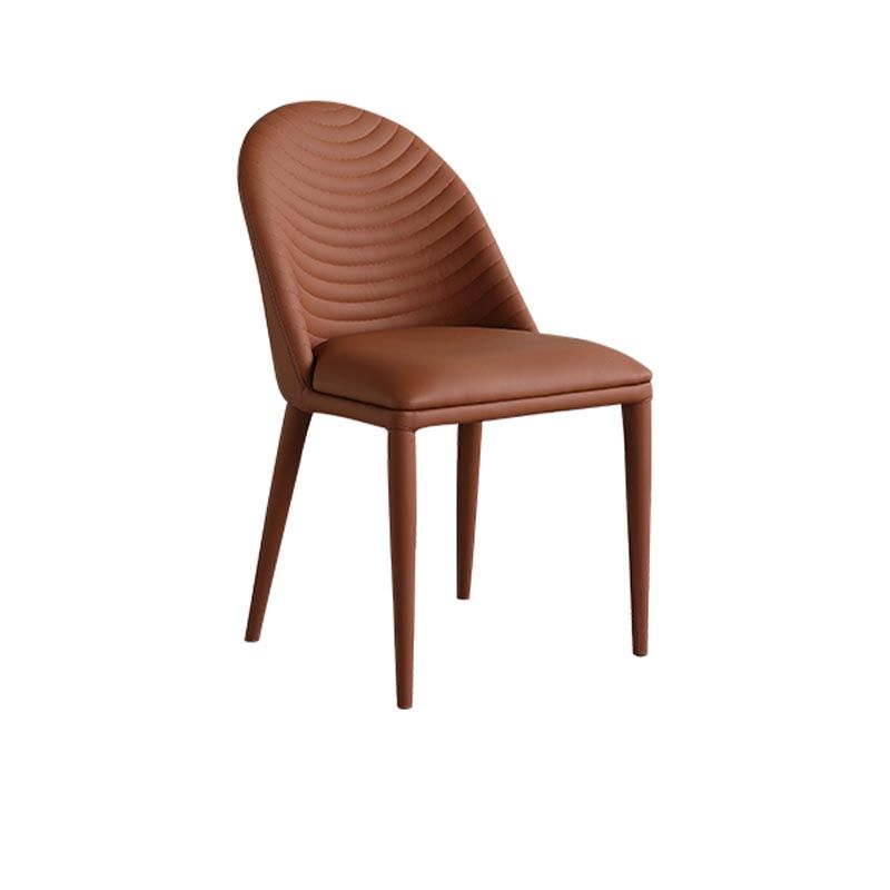 Glam Style Side Chair Leather Dining Side Chair for Dining Room