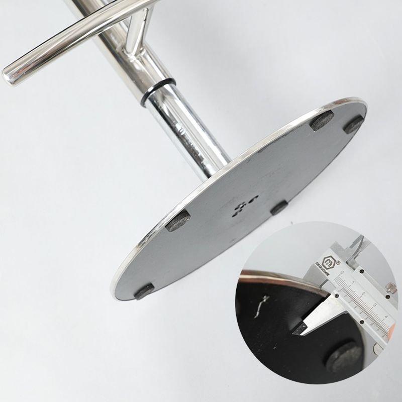 Adjustable Leather Bar Stool Low Back Counter Stool for Bristol with Swivel