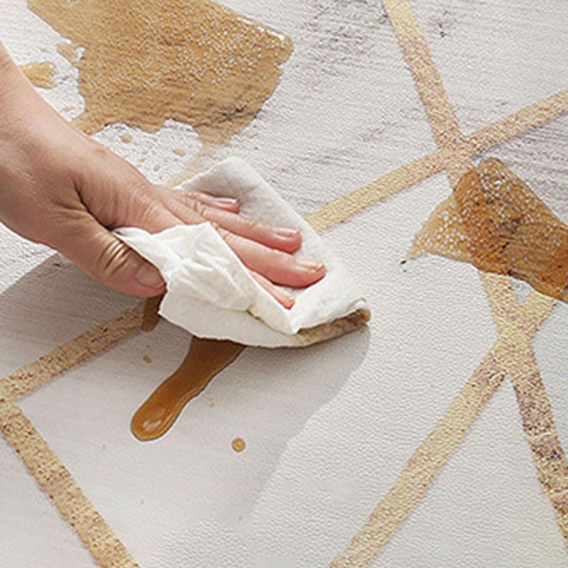 Brown Casual Carpet PVC Graphic Carpet Stain Non-Slip Backing Carpet for Home Decor