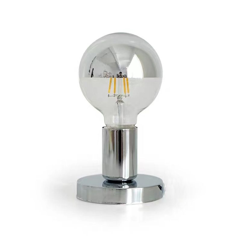 Comodino in metallo d'argento luce creativa Nordic 1 tavolo da tavolo per camera da letto