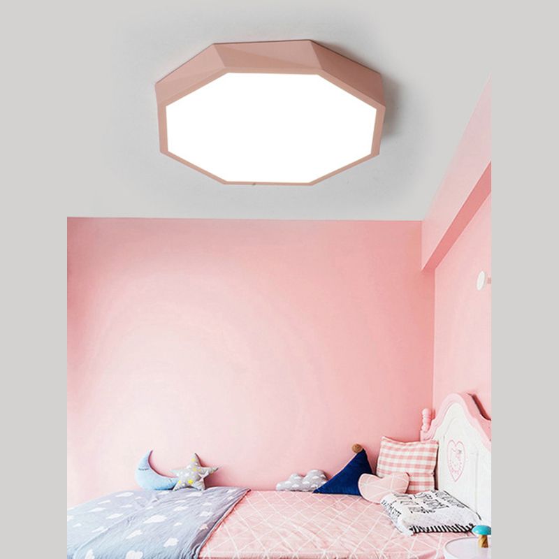 Hedendaagse Geometrische Flush Mount Light Metal 1 Light Led Flush Light