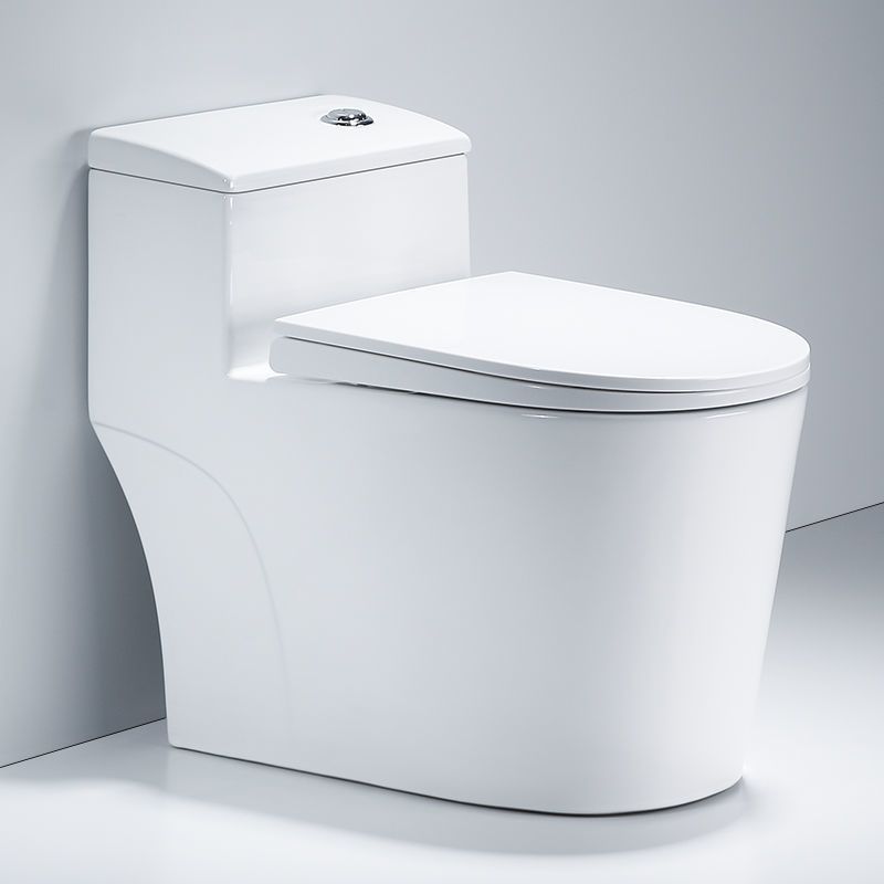 Indoor Ceramic Floor Mounted Toilet Modern All-In-One Toilet Bowl