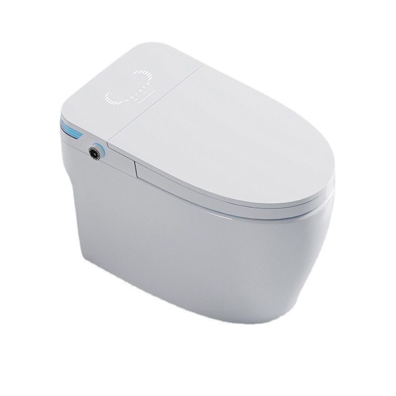 Modern Toilet Bowl Siphon Jet Skirted Toilet with Soft-Close Seat for Bathroom