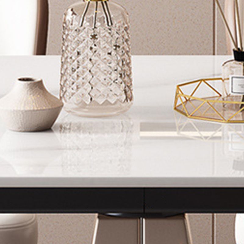 Contemporary 1/2/5/7 Pieces Dining Set Sintered Stone Dining Room Set for Small Space