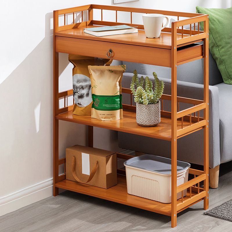 11" Wide Contemporary Corner Table Rectangular Accent Side Table with Storage