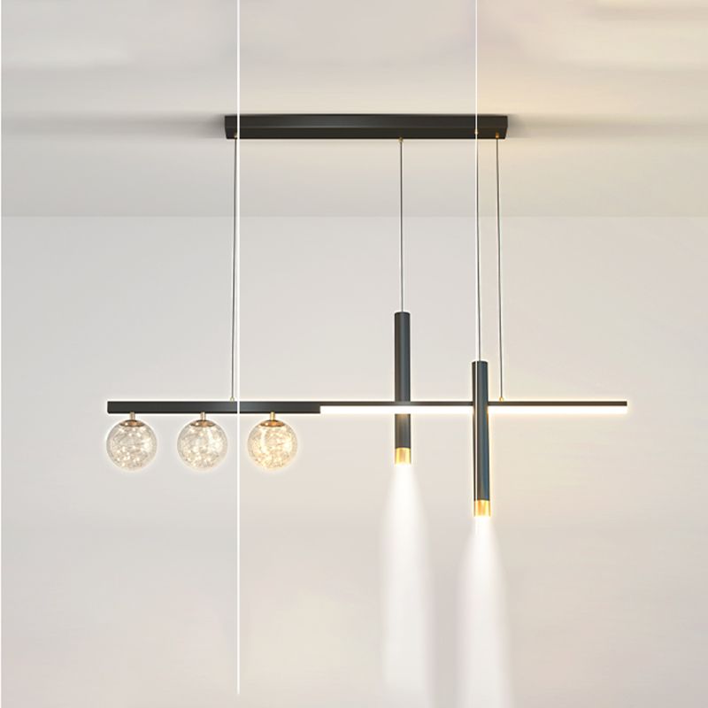 6 Heads LED Island Lighting Contemporary Ceiling Pendant Light for Dining Room