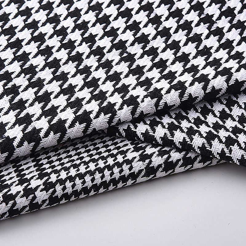 Patchwork Rocking Chair Fabric Upholstered Contemporary Rocking Chair with Ottoman