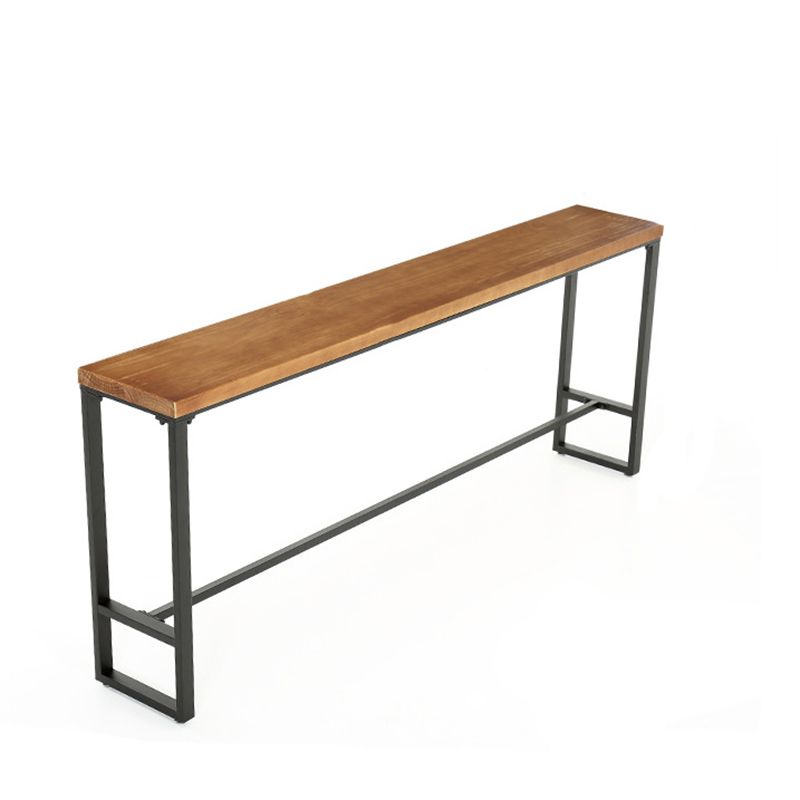 Industrial Style Rectangle Counter Table Wooden Counter Table for Kitchen