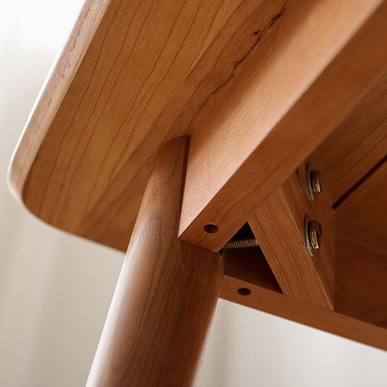 Industrial 4 Legs Dining Table Pine Wood Table for Dining Room