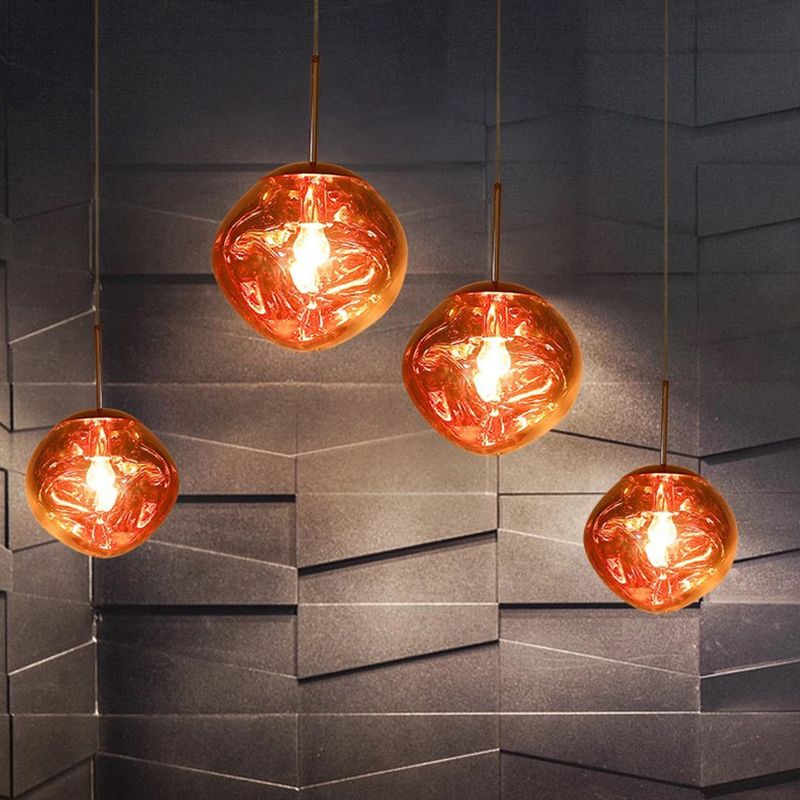 Contemporary Hanging Light Glass Shade Pendant Lighting Fixture