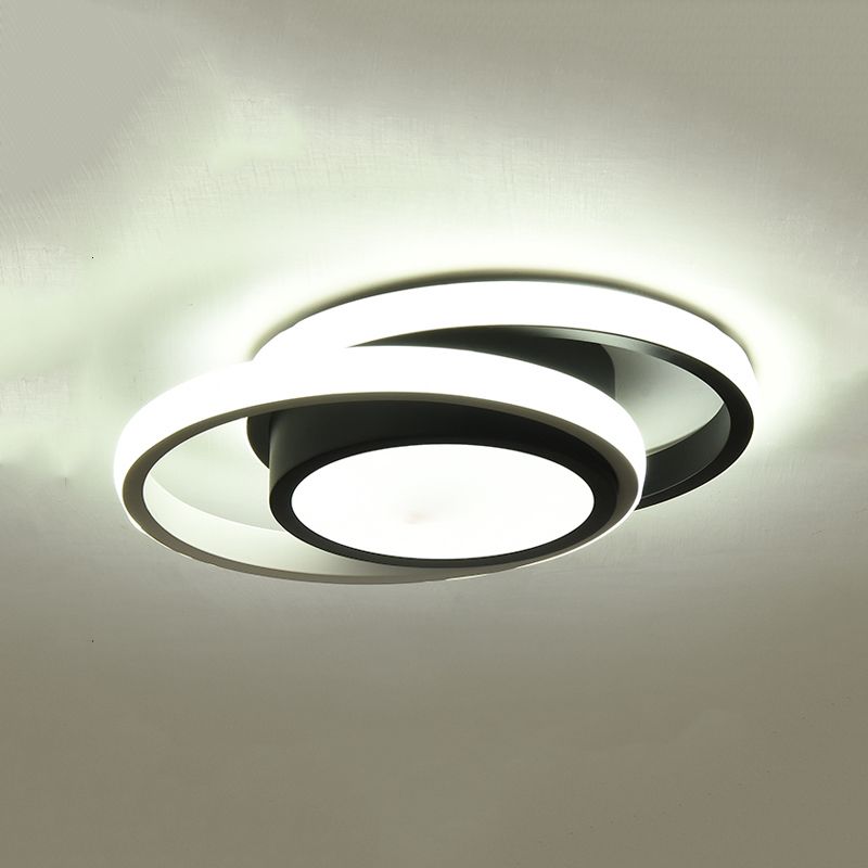 3 Lights Flush Mount Ceiling Lighting Fixture Simplicity LED Ceiling Light